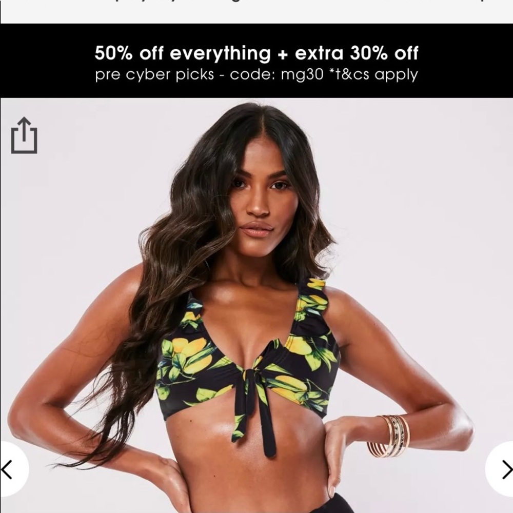Lemon print bikini